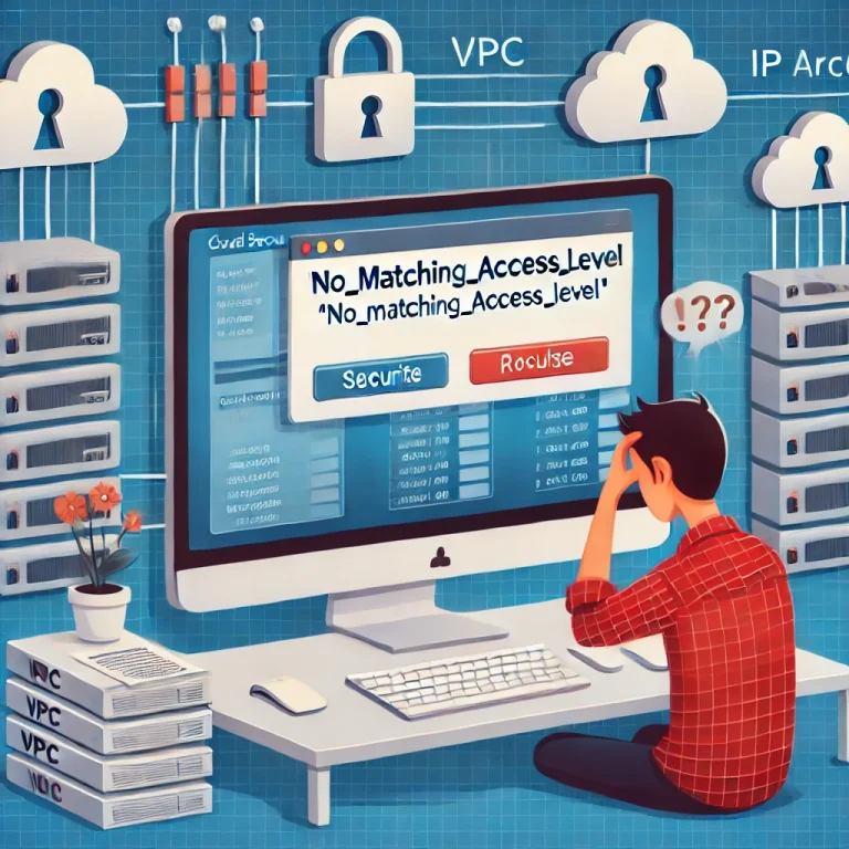 VPC Service Controlsで「NO_MATCHING_ACCESS_LEVEL」とエラーが出た時にやること